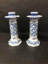 Norway Mobilia Design Blue and White Candlestick Set