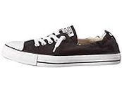 Converse Women's Chuck Taylor All Star Shoreline Linen Slip on Sneaker (7.5, Black/White, Numeric_7_Point_5)