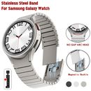 For Samsung Galaxy Watch 6Classic 43/47mm 6 5 4 Stainless Steel Band Metal Strap