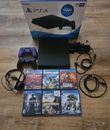 PS4 Slim 1TB Bundle - 2 Controllers - Charger - Headset - 6 Games