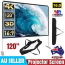 120" Inch Fixed Aluminum Frame Projector Screen Home Theatre 4K HD TV Projection
