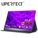 UPERFECT 4K Portable Monitor 17.3" UHD 3840*2160 USB C Extend Screen 100% sRGB