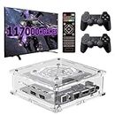NGARY Super Console X PRO Plus, 256GB Classic Mini Gaming Systems with 2 Controllers, Built-in 50,000+ Games, Compatible with 50+ Emulators and PSP、PS1、N64, for 4K HD/AV Output