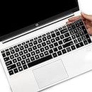 Saco Keyboard Silicone Skin Cover for HP Pavilion Laptop 15-eg0104TX 15-eg2071cl 15.6 inches Laptop - Black