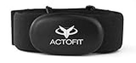 Actofit Heart Rate Monitoring Chest Strap, Bluetooth - Black