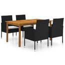 Dining Set Patio Table and Chair Furniture Multi Colours 5/7 Piece vidaXL