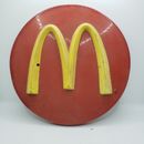 Letrero redondo vintage raro de McDonalds redondo de 9,5 pulgadas 