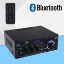 Amplificador de Potencia 2 Canales Bluetooth Mini HIFI Audio Estéreo Amplificador Hogar Coche FM NUEVO