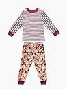 Nino Bambino 100% Organic Cotton Round Neck Printed Long Sleeves T-Shirt and Pyjama Set for Kids (6-7 Years, Multicolor-1)