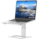 SOUNDANCE Adjustable Laptop Stand for Desk, Computer Stand, Ergonomic Laptop Riser Holder Compatible with 10 to 17.3 Inches Notebook PC Computer (Silver)