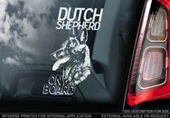 Holländisch Shepherd Auto Aufkleber,Herder Hund Fenster Schild Bumper Aufkleber