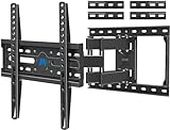 Mounting Dream TV Mount Full Motion TV Wall Mounts for 26-55 Inch Flat Screen TV, Wall Mount TV Bracket with Dual Arms, Max VESA 400x400mm and 99 LBS, Fits 16", 18", 24" Studs MD2380-24K-04 TV Mounts