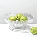 RAMPKD Beutiful Glass Fruit Bowl for Dining Table Decorative Vegitable Basket for Home and Kitchen