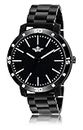 Shocknshop Stainless Steel Watch Series Analogue Men's Watch (Black Dial Mens Long Colored Strap) -W219 (Black 02)