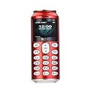 MTR COLA Can Shape Feature Mobile Phone Dual Sim Support with Bluetooth Dialer (1.0 INCH Display,800 MAH Battery,Dual SIM,Camera,Torch,Red)