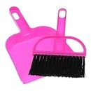 Shree Sukt Creation Mini Dustpan Brush Set Cleaning Brush Small Desk Broom Cleaning Tool for Computer Keyboard Desktop Car (Pack of 1) [Multicolor]
