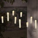 The Holiday Aisle® Lit Spooky Candles Plastic in White | 10.63 H x 2.88 W x 2.88 D in | Wayfair 07BB8B008CE24436B48484EE1BDBB1ED