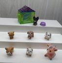 Puppy Jungle in My Pocket lot 5 USED Figures dogs cheetah + giraffe roller ball