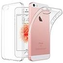 Plus Exclusive Soft Silicone TPU Transparent Clear Case Soft Back Case Cover with Original Packaging Kit for Apple iPhone 5 / Apple iPhone 5s / Apple iPhone SE