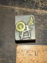 Printing Block “ Weaving Spinning Loom Wheel “ Wood Block