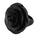 Royal Rose,'Hand-Carved Rose Flower Wood Cocktail Ring from India'