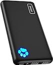 INIU Portable Charger, Slimmest 10000mAh 5V/3A Power Bank, USB C in&Out High-Speed Charging Battery Pack, External Phone Powerbank Compatible with iPhone 15 14 13 12 X Samsung S22 S21 Google iPad etc