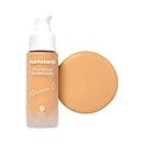 Mamaearth Glow Serum Medium Foundation Dewy With Vitamin C & Turmeric For 12-Hour Long Stay - 01 Ivory Glow - 30 Ml, Normal
