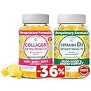 Lunakai Collagen and Vitamin D3 Gummies Bundle - Non-GMO Anti Aging Supplements for Men & Women - Immunity, Bone and Mood Support Gummy for Adults - 30 Days Supply