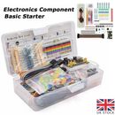 1set Electronic Component Starter Kit Wires Breadboard   Buzzer LED Trans UK