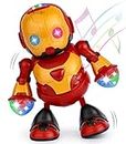 Zest 4 Toyz Dancing Robot Hero 360 Degree Rotating Bump n Go Action Toys 3D Lights Musical Toys for Kids Babies