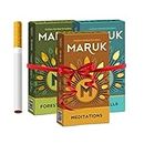 Maruk Discovery Pack - Premium Herbal Smokes | No Nicotine, No Tobacco, No Additives | Patented | Made with Pure 100% Ayurvedic Herbs | Quit Smoking Cigarette Alternative (3 Packs. 30 Sticks)