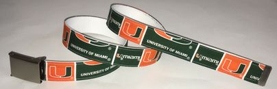 CINTURÓN de huracanes de la Universidad de Miami NCAA para fanáticos de Game Gear College ex alumnos tienda de equipo