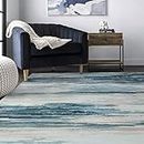 Cinknots Area Rugs, Modern Soft Abstract Rugs for Living Room, Bedroom, Kitchen, Dining Room, Medium Pile Home Decor Carpet Floor Mat (Grey 10, 120 * 160CM)