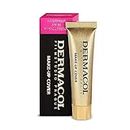 Dermacol - Mini Full Coverage Foundation 13g, Liquid Makeup Matte Foundation with SPF 30, Waterproof Foundation for Oily Skin, Acne, & Under Eye Bags, Long-Lasting Makeup Products Shade - 208