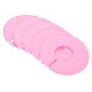 6pcs Clothes Dividers, Clothing Rack Size Dividers Round Separator, Pink