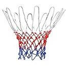 TRIXES Basketball Net - Sports Equipment for Home - Red White & Blue Nylon - 12 Loop for Indoors and Outdoors Garden – Gym Equipment – Professional Design
