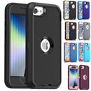 For iPhone 6s 7 8 Plus SE 2020/2022 Case Heavy Duty Shockproof Tough Hard Cover