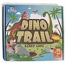 Zayn & Zoey Dino Trail Board Game - Educational Multiplayer 4-in-1 Card Game - Children's Early Learning Fun (Age 3 Years and Above) | Traditional Snake and Ladder Type Game