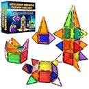 Desire Deluxe Montessori - Mattonelle magnetiche per bambini, giocattoli per ragazzi e ragazze, set di costruzione educativa per l'apprendimento regalo - compleanno, per 3-8 anni (37 pezzi).