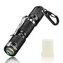 UltraTac K1 Keychain Flashlight with Push Button, 180lm Waterproof AAA LED Flashlight Keychain for EDC, Camping, Hiking, Outdoor Activity and Emergency Use(Black)