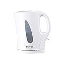 Daewoo Essentials, Plastic Kettle, White, 1.7 Litre Capacity, Fill 7 Cups, Family Size, Visible Water Window For Easy Monitoring, Led Light Indicator, Lightweight, Clean Simple Design