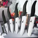 Ceramic Knives Set Kitchen knives 3 4 5 6 inch Chef knife +peeler with holder white zirconia blade