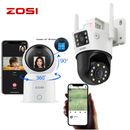 ZOSI Outdoor PTZ Wifi Camera with Dual Lens 8X Hybrid Zoom Waterproof  CCTV HD