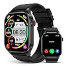 2024 Smart Watch for Men Women, Infrared True Blood Oxygen Monitor, 2.04-inch AMOLED Display, Heart Rate Blood Pressure Sleep Monitor, IP68 Waterproof Fitness Tracker, Compatible with Android and iOS