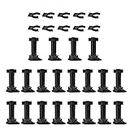 Dighchyu 20Pcs Furniture Feet Adjustable Cupboard Foot Leg Unit Cabinet Legs with Board Clips for Kitchen Bathroom Cabinet