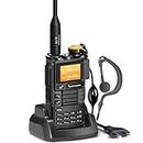 Quansheng UVK5(99) AM/FM/DTMF Walkie-Talkie 200CH 20-1000MHZ Walkie-Talkie NOAA Weather Forecast with Flash Copy Frequency Tpye-C LCD Display for Hiking Camping Travel Two-Way Radio… (Grey)