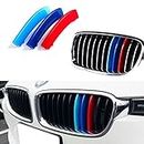 Lanyun Compatible with BMW F30 grill 11 beam M Color Grille stripes cover 3 series and F32 4 Series grill stripes with 328i grill 320i 330i ect (12-18 F30 3 series 11-Beam grille insert)