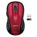 Logitech Wireless Mouse M510 Red (Renewed) RF inalámbrico Óptico 1000DPI Rojo ratón (reacondicionado)
