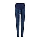 Ladies Maternity Jeans Leggings Women's Fashion High Waist Trouser Over Bump Seamless Stretchy Straight Leg Skinny Long Pants Casual Slim Fit Leggings Jeans Pregnancy Trousers Blue