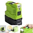 Portable Power Inverter Generator for Ryobi 18V Battery,150W Portable Charger for Ryobi Battery Charger Station Power Supply, DC 18V to AC 110 with AC/USB Port DIY Adapter,for Phone Charger Energy
